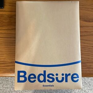 Bedsure essentials satin pillowcases (2) silver/grey- new